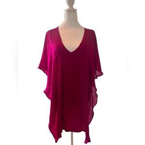 Umgee pink bathing suit cover up. Size Med/large. Pull over , lightweight .